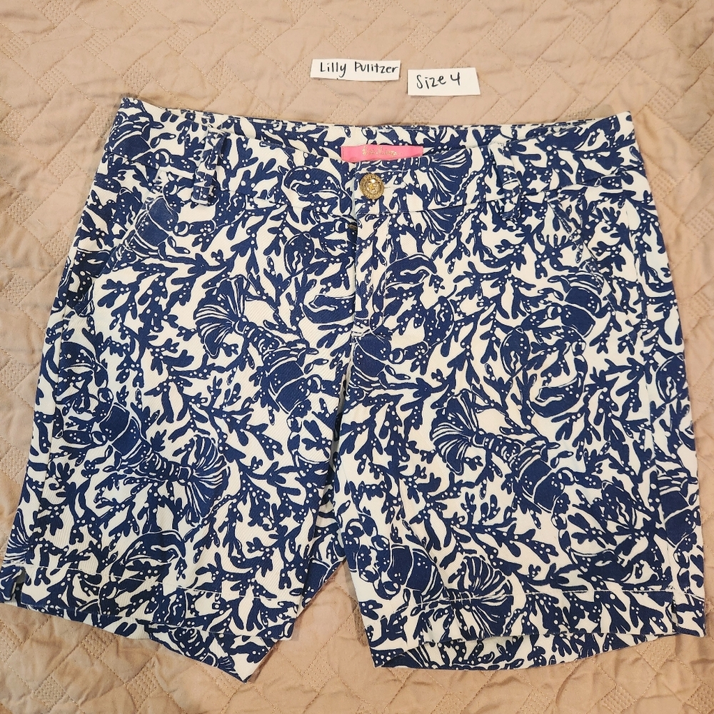 Lilly Pulitzer Jayne Stretch Short Oyster Bay Blue 4